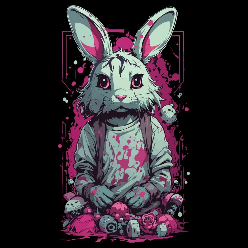 Gothic  Horror Splatter Art