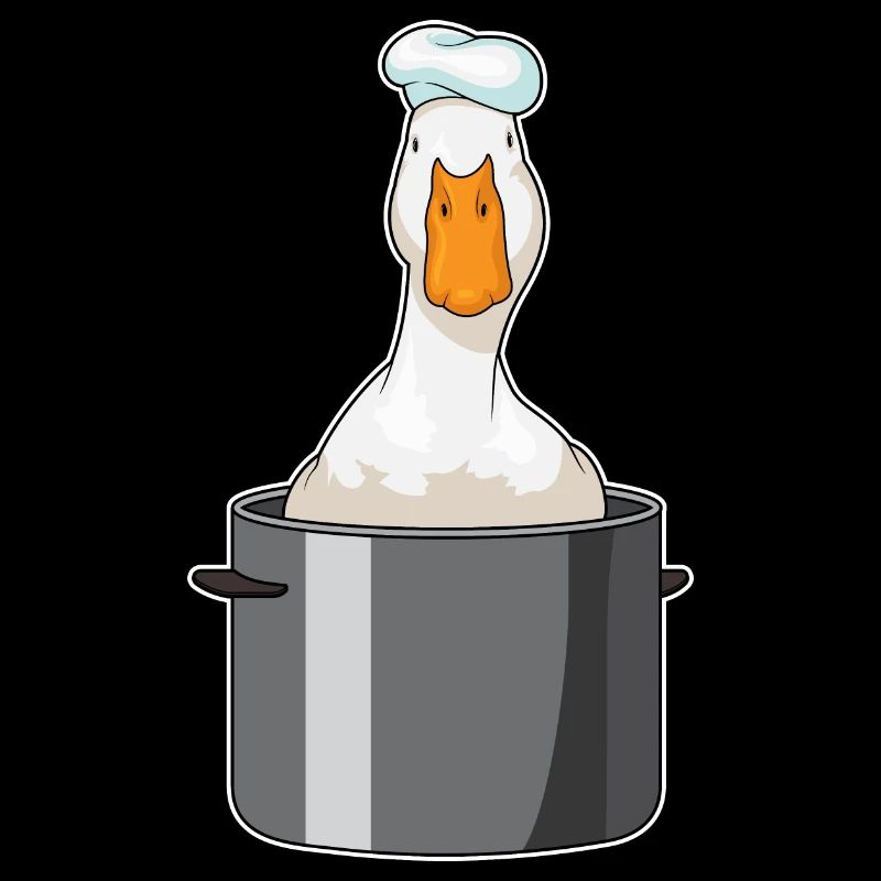 Cuisinier canard Cuit Cuisson de la marmite