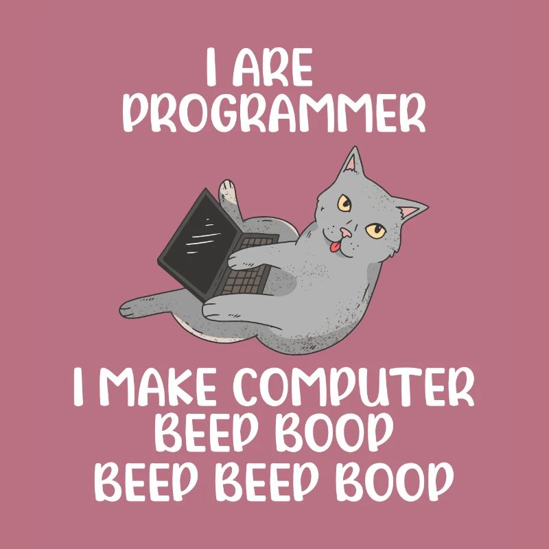 I Are Programmer I Make Computer Beep Bop Coder So