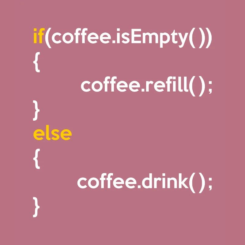If Coffee Is Empty Coffee Refill Else Coffee Drink
