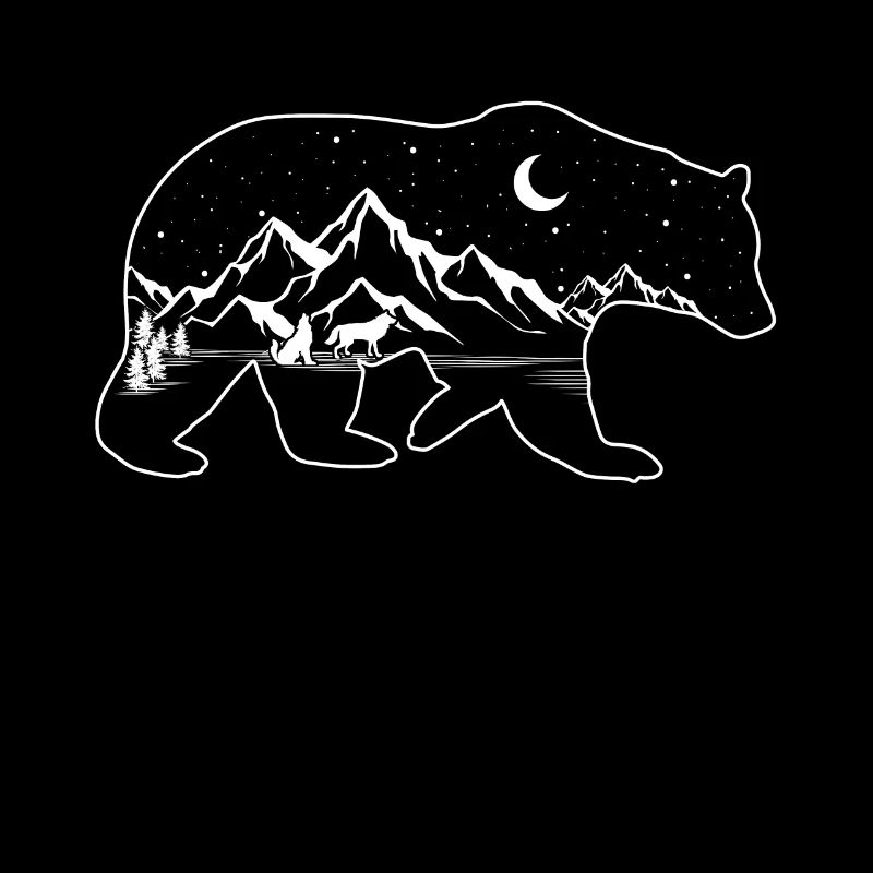 Les loups hurlants et l'ours