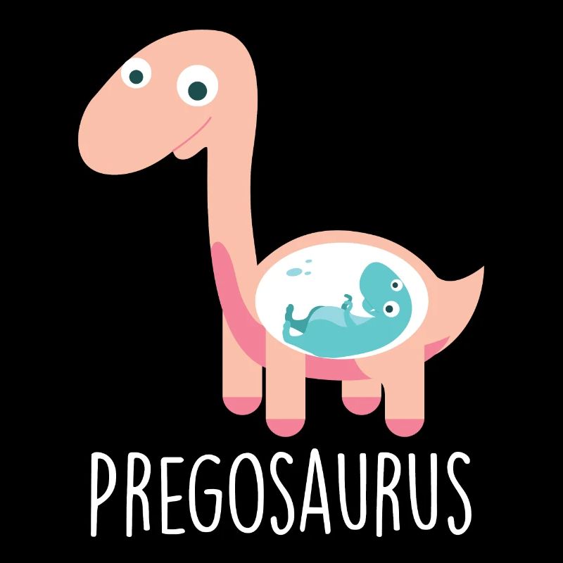 Pregosaurus Funny Dinosaur Pregnancy