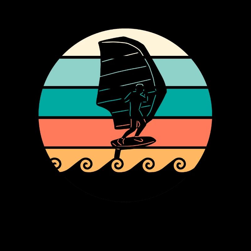 Vintage Wing Foil Wing Surfer