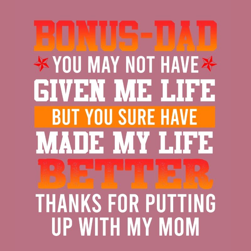 Thank you bonus-dad stepfather gratitude patchwork