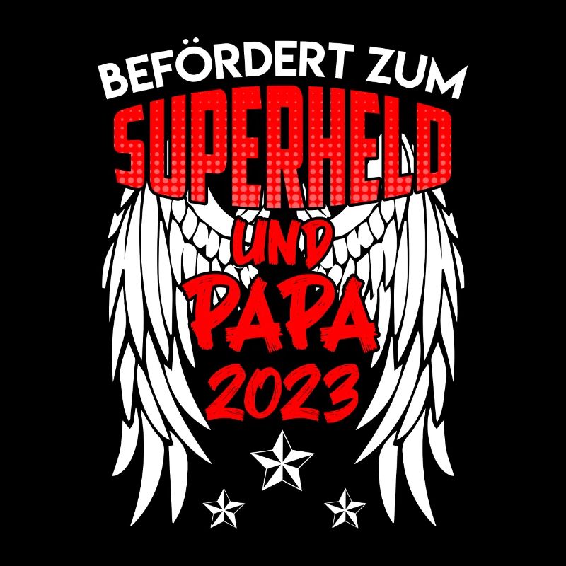 Superheld und Papa 2023 werdender Papa