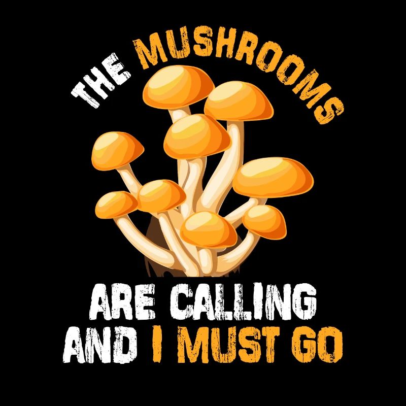 Cueilleur de champignons disant que les champignons appellent