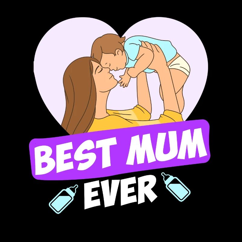 Best Mum Ever Beste Mama der Welt Mutter Kind
