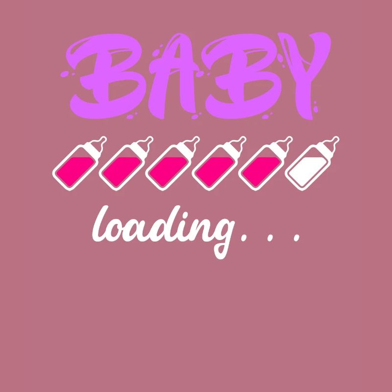 Baby loading Schwanger mit Mädchen oder Junge Mama