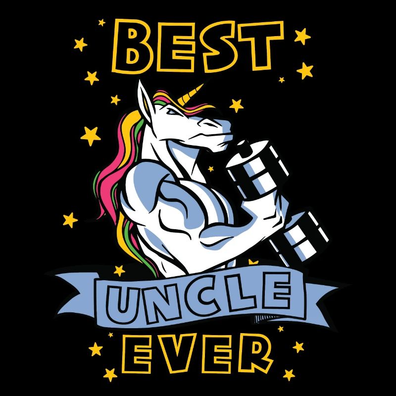 Bester Onkel ever Bodybuilder Onkel Einhorn Onkel