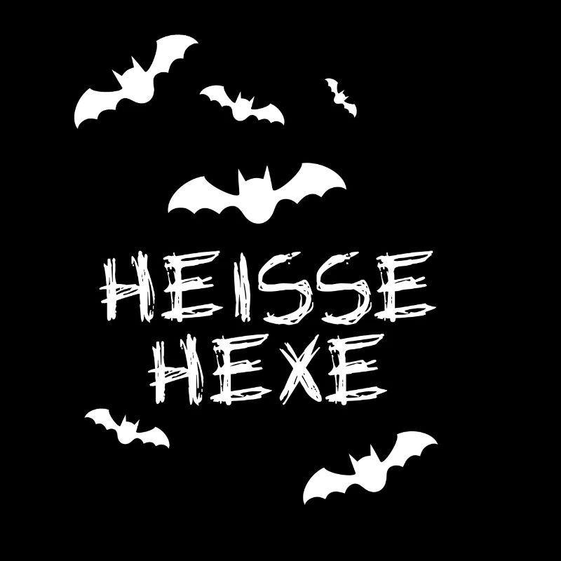 Sorcière chaude, sorcière, Halloween, chauve-souris, blanc