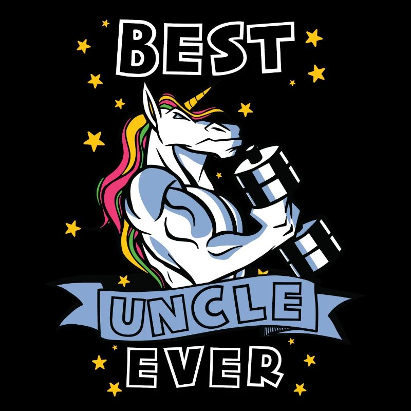 Bester Onkel ever Bodybuilder Onkel Einhorn Onkel