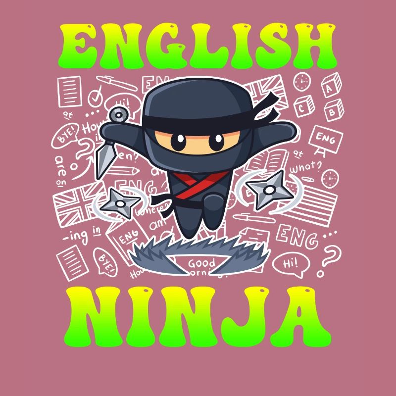 Englischlehrer Ninja ich bin Englisch Lehrer