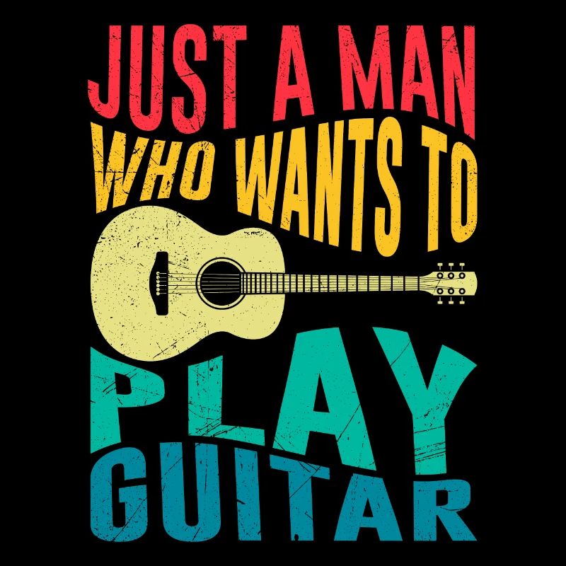 Musiker Nur ein Mann der spielt gerne Gitarre