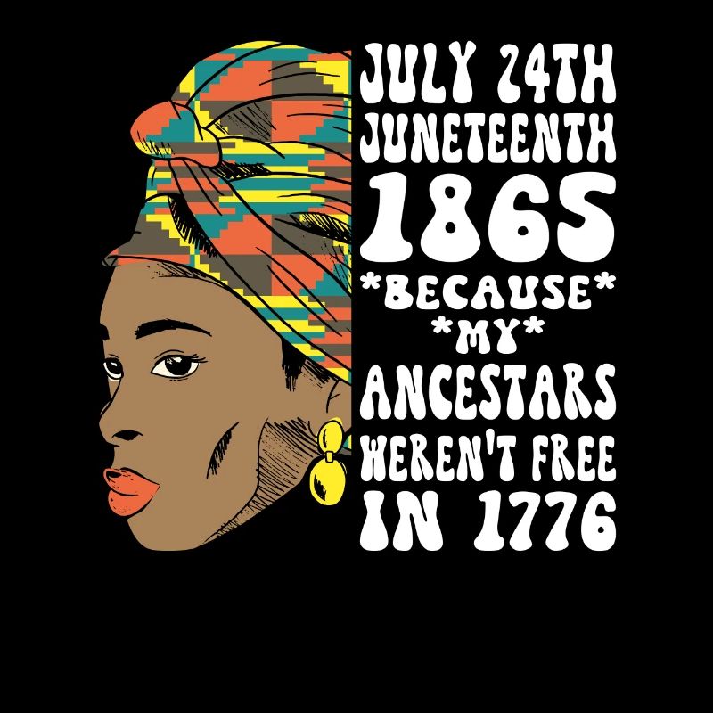 Juneteenth 1865 Schwarze Afrikanische Frau