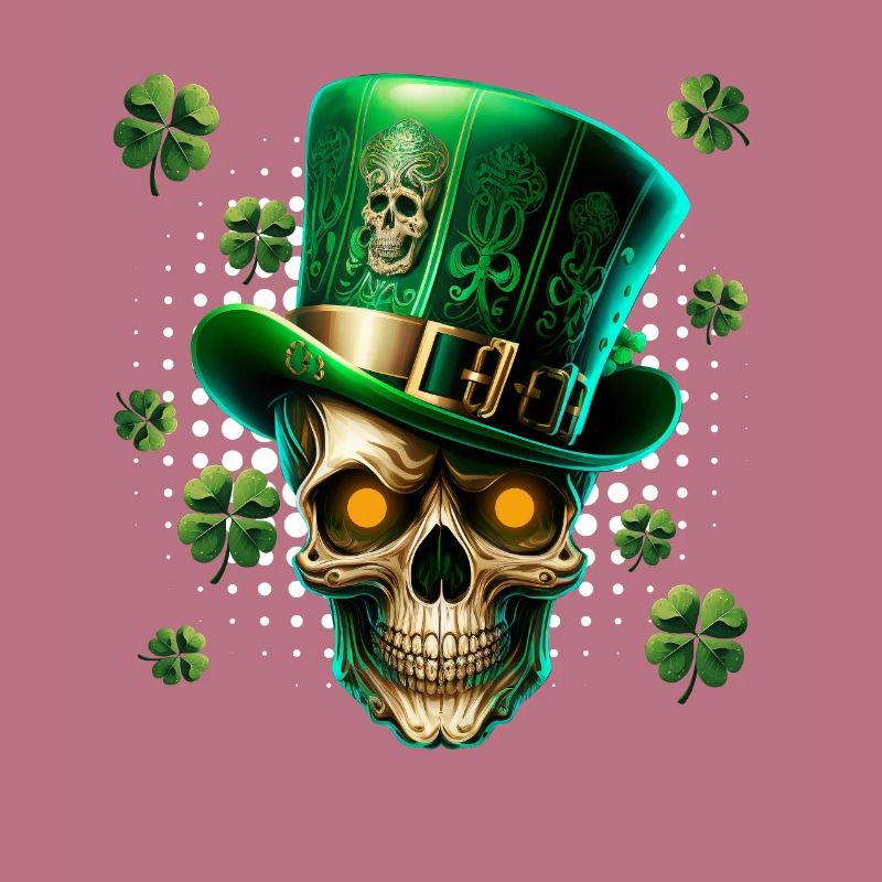 St. Patrick's Day Irish skeleton leprechaun
