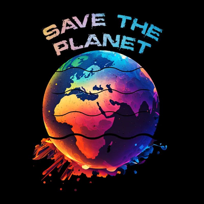 Rettet die Erde Earth Day Planet Umweltschutz