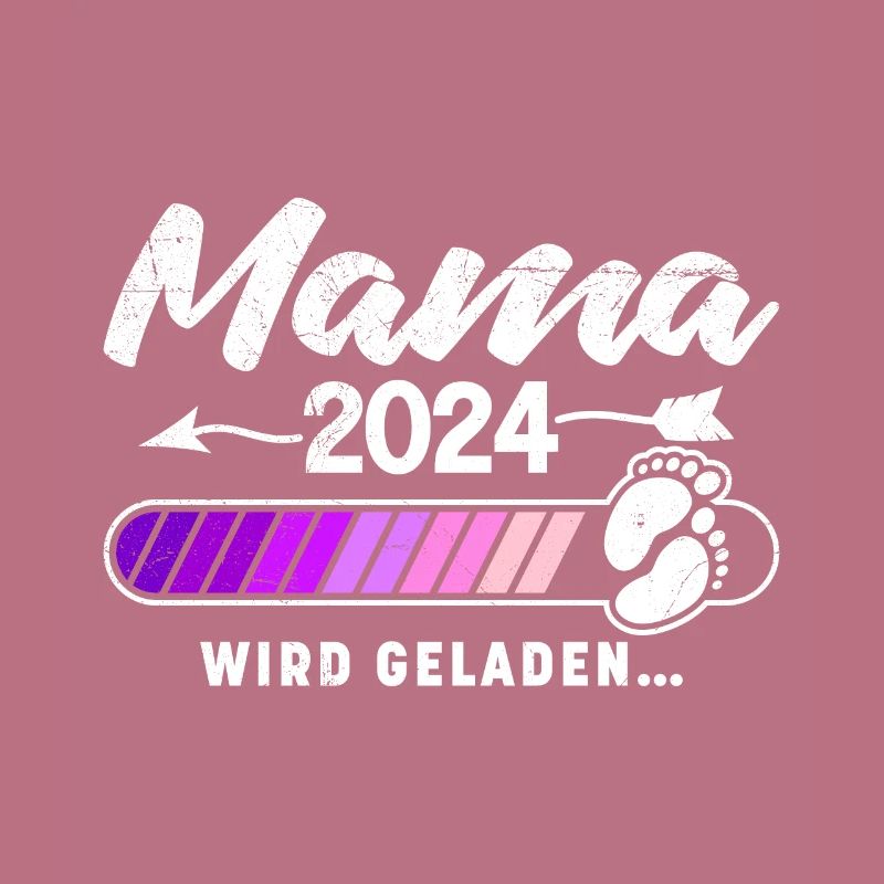 Mama 2024 wird geladen Baby Ankündigung 2024