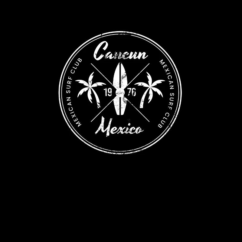 Rétro Cancun Mexico Beach Vacances Souvenir