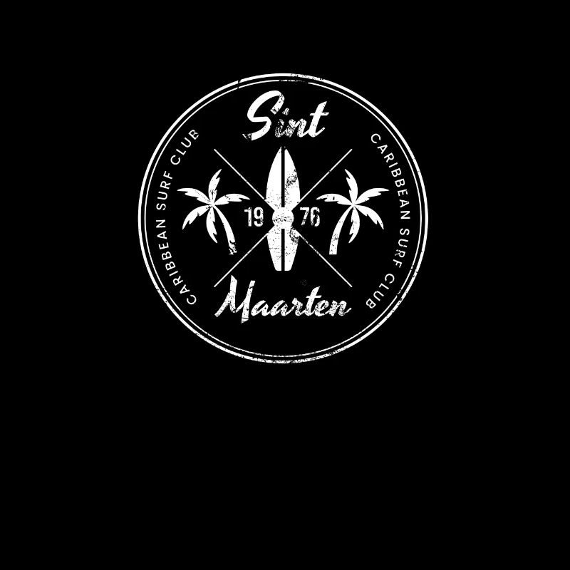 Retro Sint Maarten Beach Vacances Souvenir