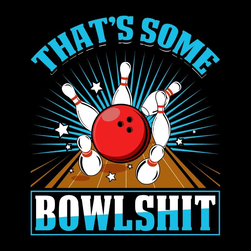 Chemise de bowling lustig C’est un peu de Bowlshit