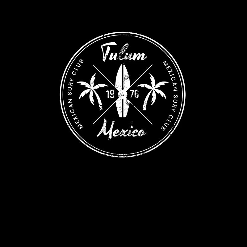 Retro Tulum Mexico Beach Vacances Souvenir