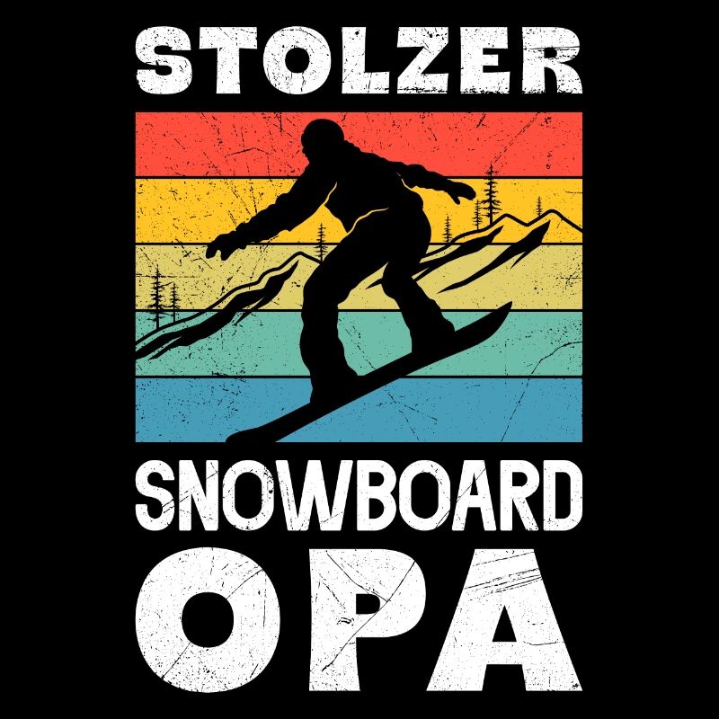 Snowboarder Stolzer Snowboard OPA Snowboarden