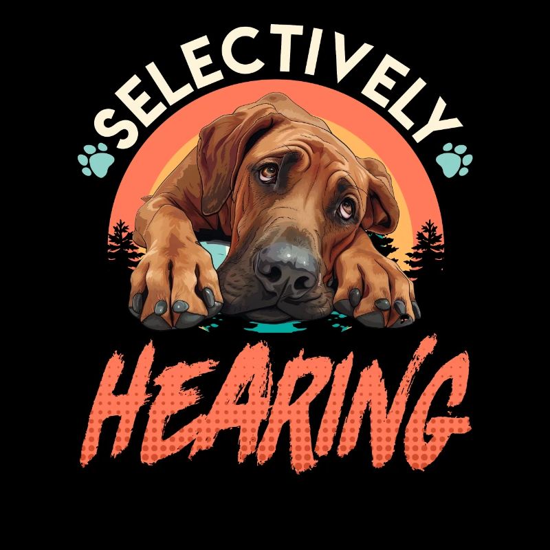 Rhodesian Ridgeback Drôle ÉCOUTE SÉLECTIVE