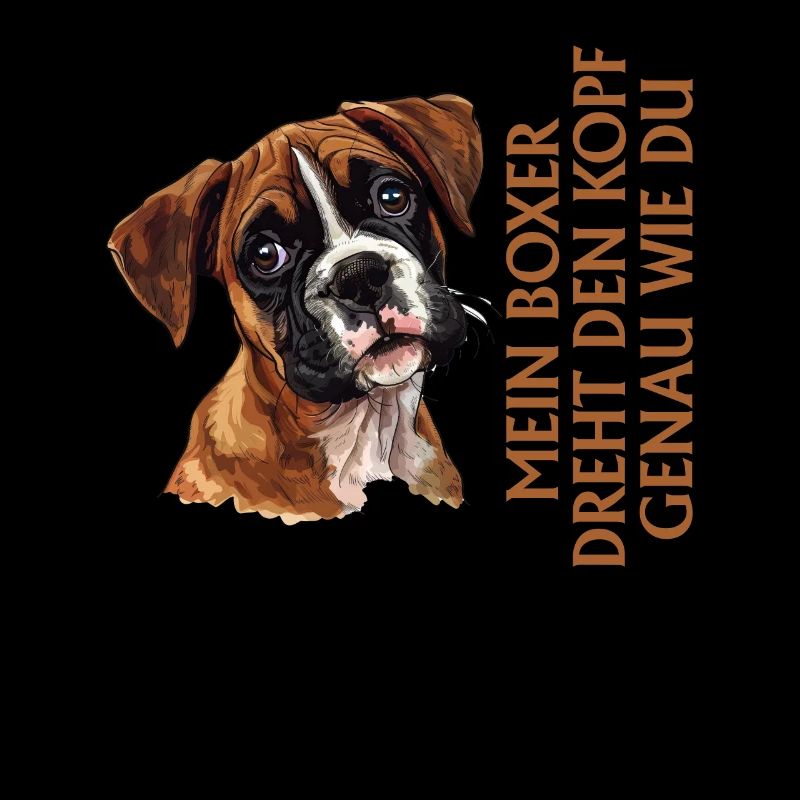 Propriétaire de chien MON BOXER TOURNE LA TÊTE COMME VOUS
