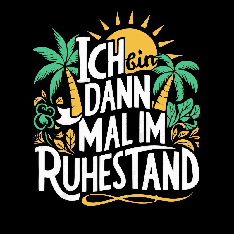 Ruhestand Palmen Rente Abschiedsgeschenk Bald