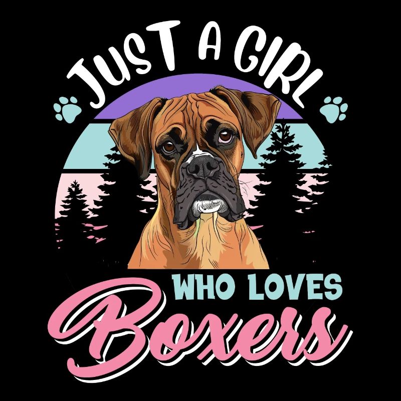 Boxer Hund NUR EIN MÄDCHEN DAS BOXERS LIEBT