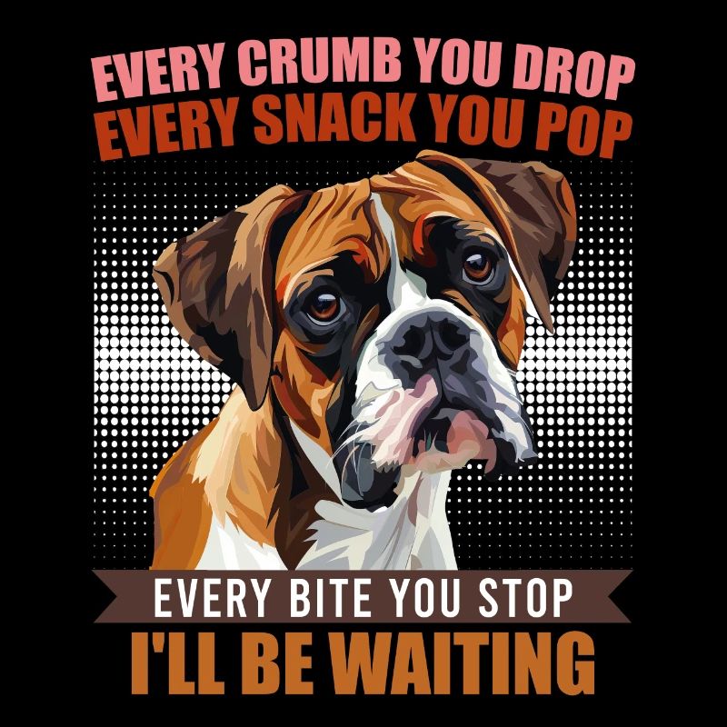 Boxer CHAQUE MIETTE QUE TU LÂCHES, JE T’ATTENDRAI