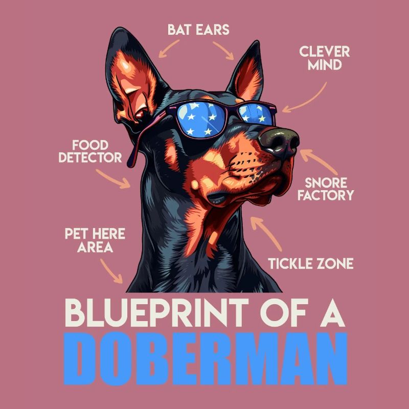 Doberman Propriétaire PLAN D’UN DOBERMAN Drôle