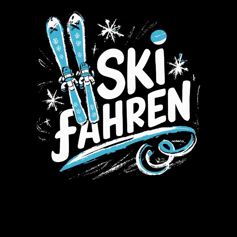 Skifahrer-Junge Winter Abenteuer Piste Fun