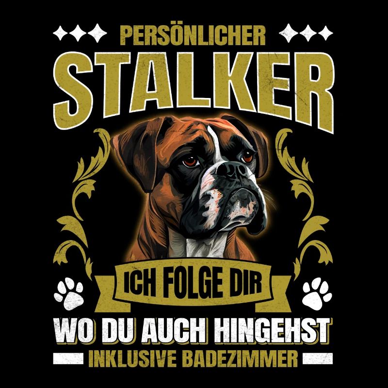 Deutscher Boxer PERSONAL STALKER Lustiges Boxer