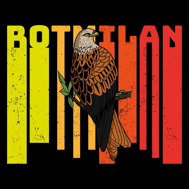 Greifvogel Rotmilan Vogel Beobachten Wald
