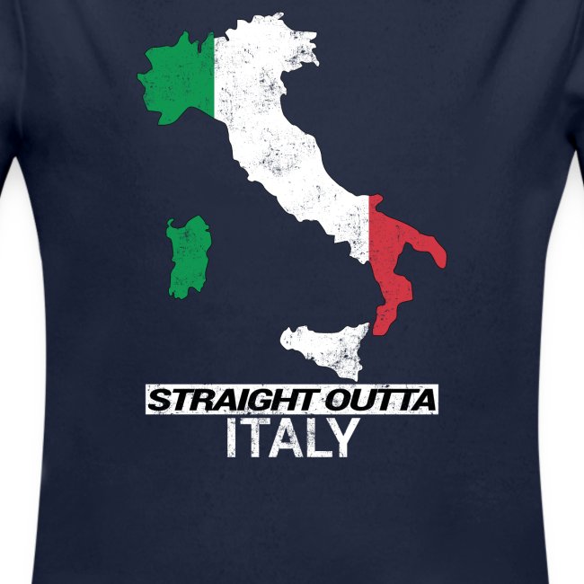 Straight Outta Italy (Italia) country map flag