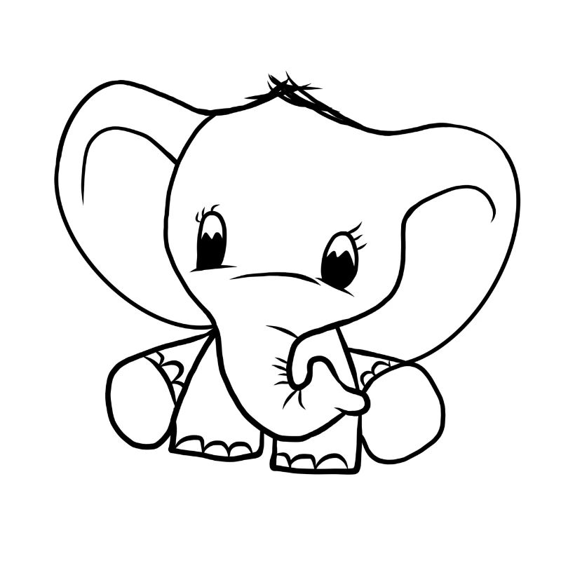 Bébé éléphant bébé éléphant éléphant cadeau doux bébé