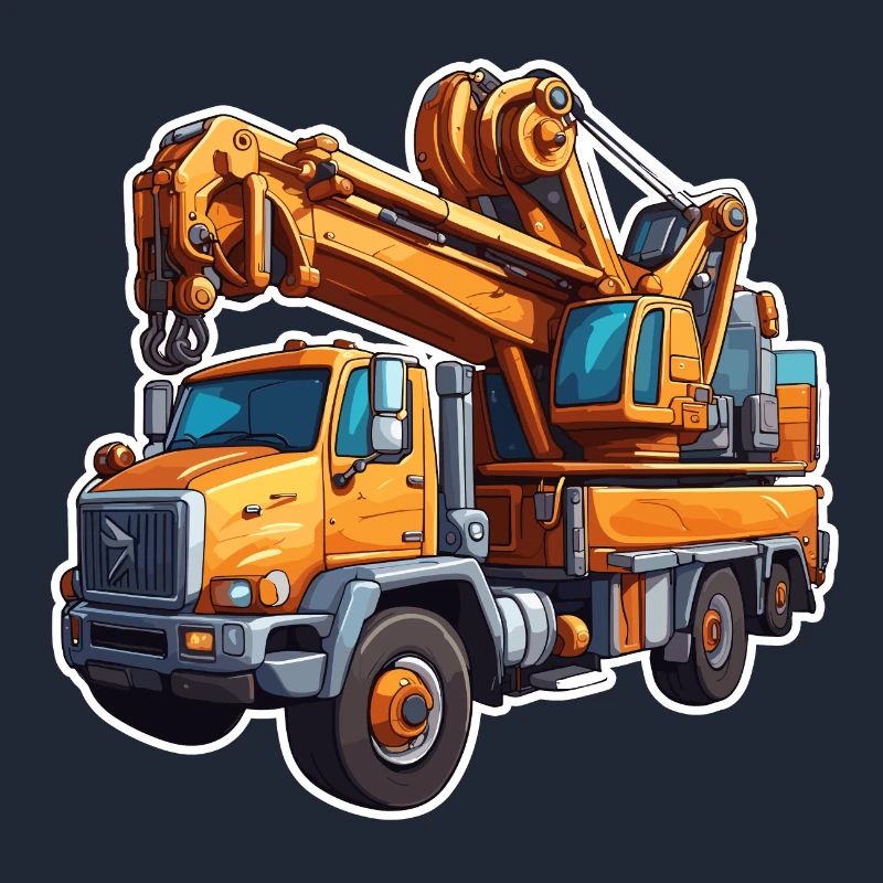 Crane / construction site / winch / crane system