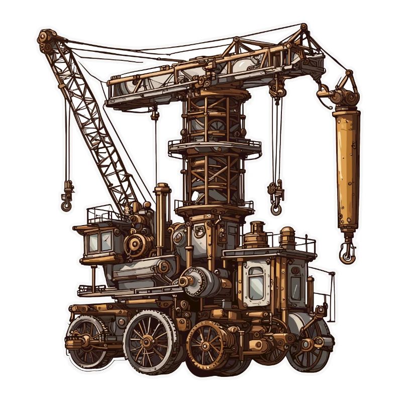 Crane / construction site / winch / crane system