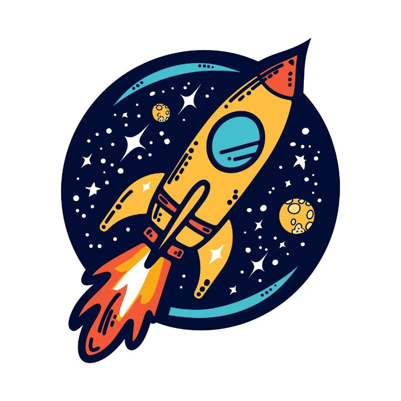 Fusée voyageant dans l’espace