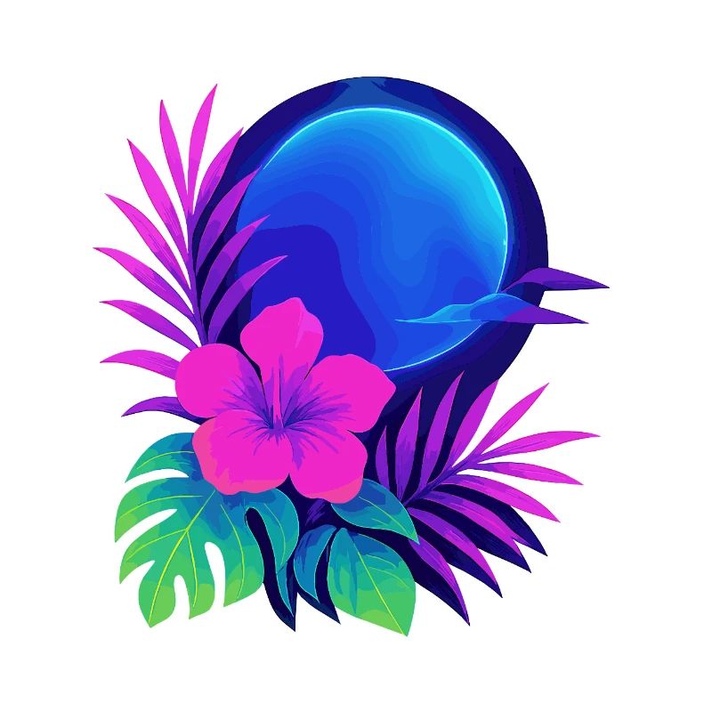 Neon Tropic Moon