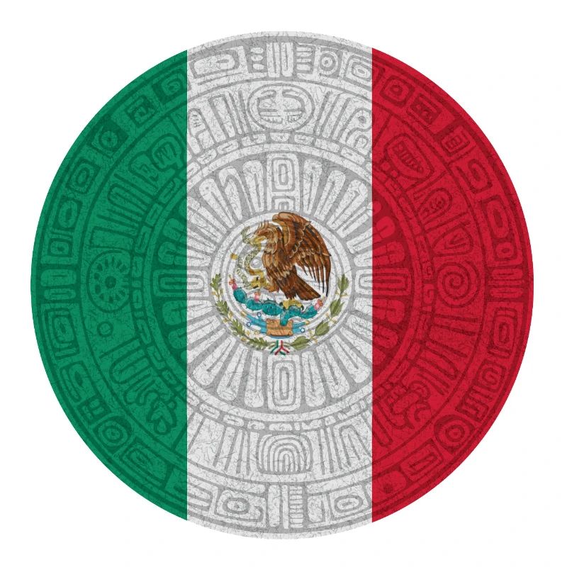 Drapeau mexicain style piétinement