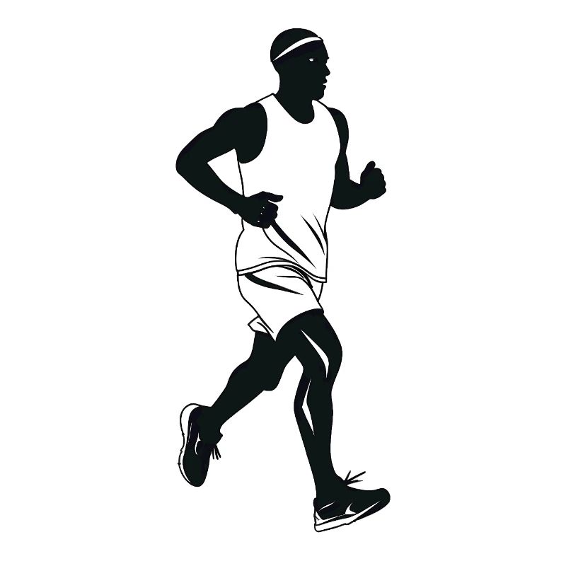 Runner - Cool Silhouette Logo