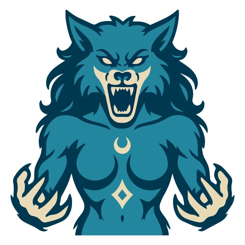 Conception de puissance Moonwolf