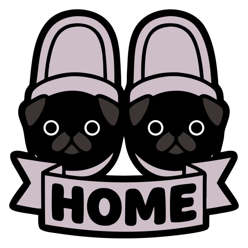 Mops Hausschuhe Home Banner
