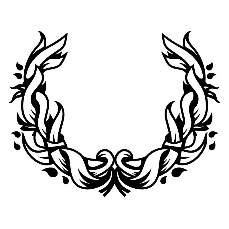 une couronne de fleurs de feuilles