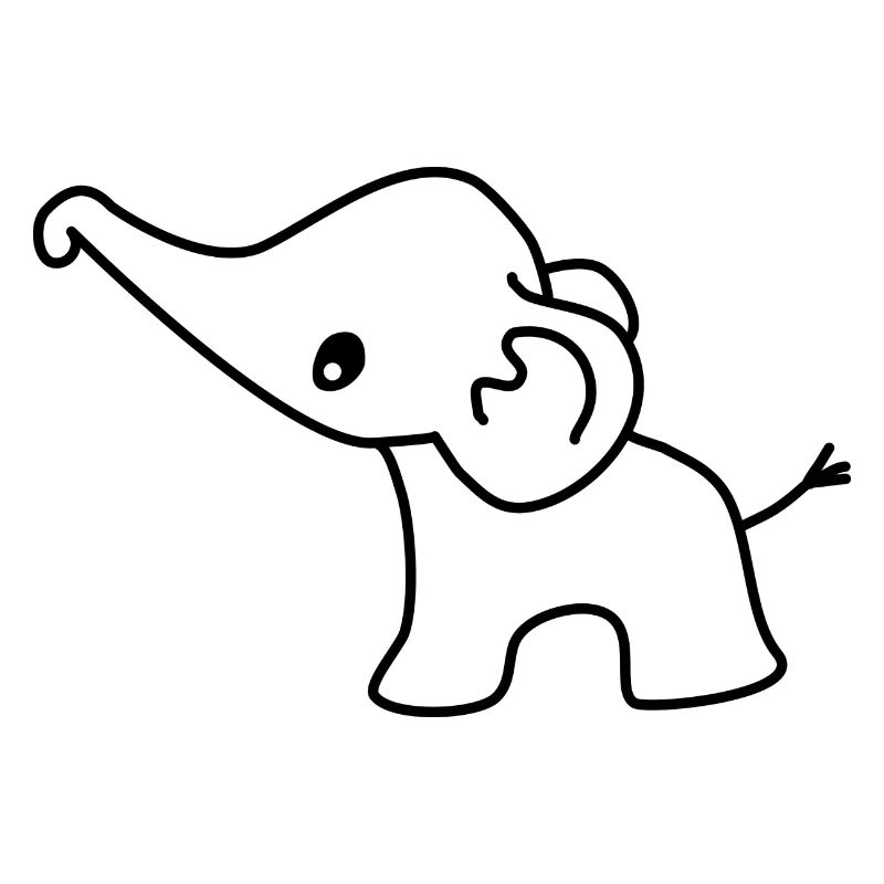 Éléphant mignon bébé éléphant éléphant doux