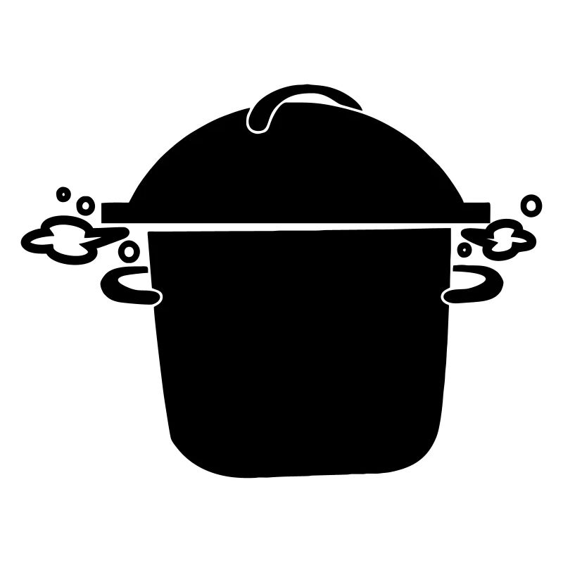 Poêle à soupe bouillante