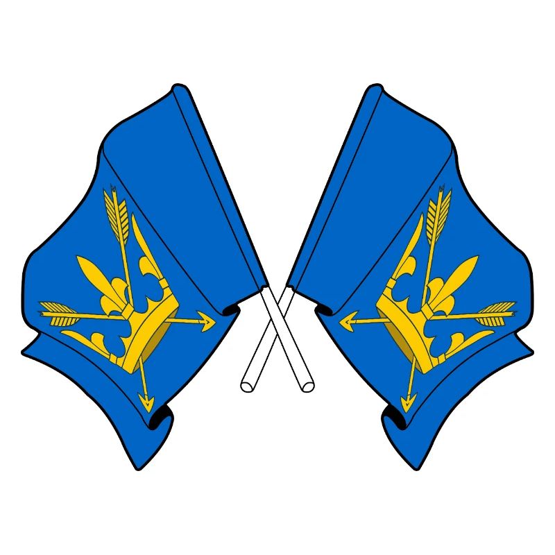 Drapeaux du Suffolk croisés