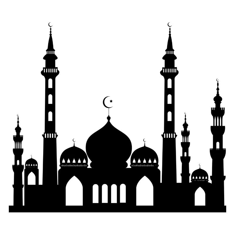 Mosquée / Mosquée de Crescent Saoudite & Star